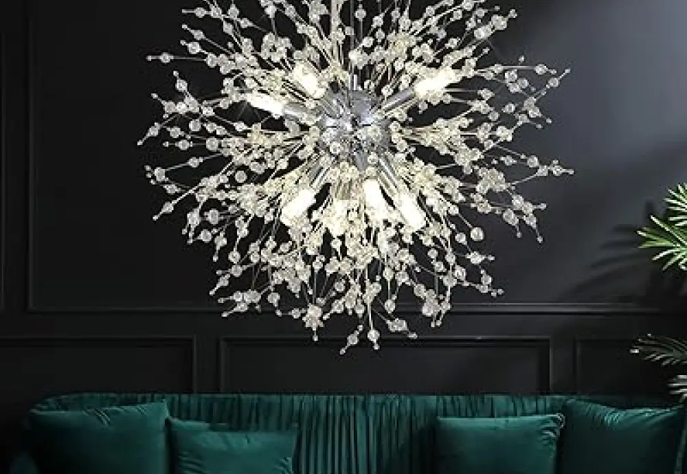 globe ceiling chandelier